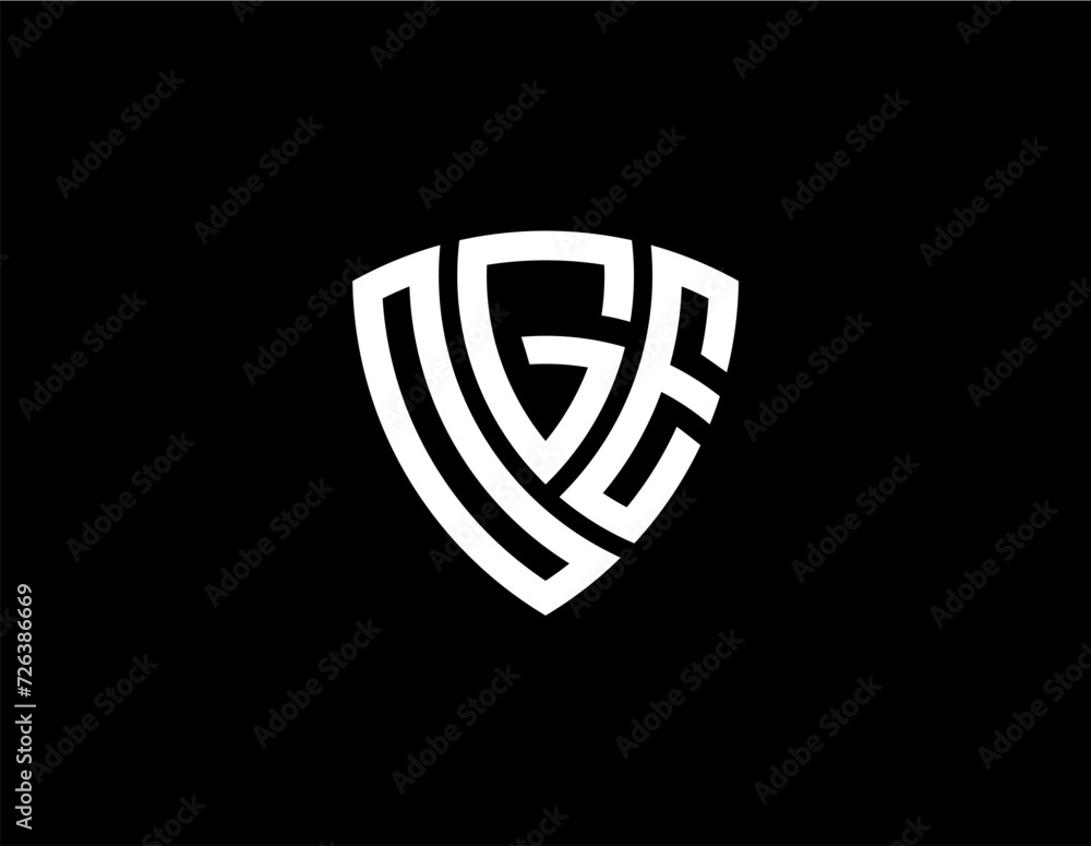 OGE creative letter logo design vector icon illustration OGE creative letter logo design vector icon illustration