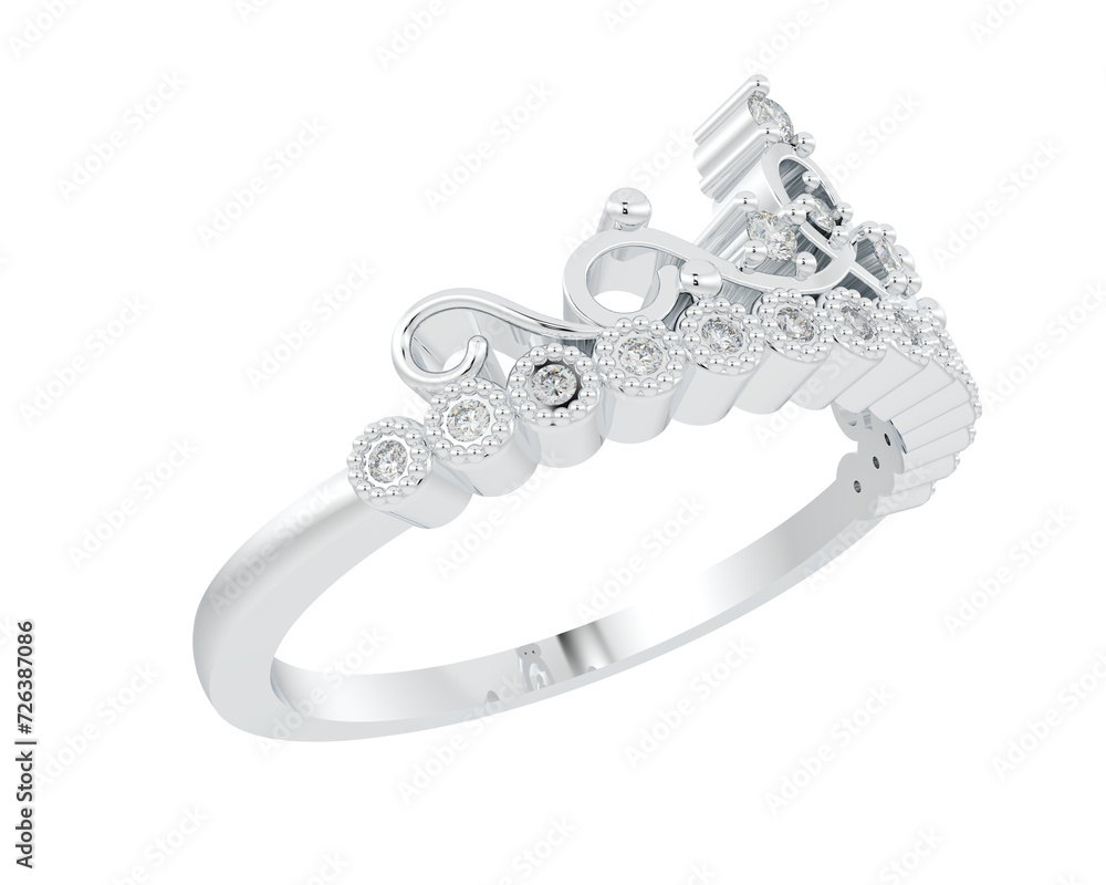 Obraz premium Jewelry isolated on background. 3d rendering - illustration