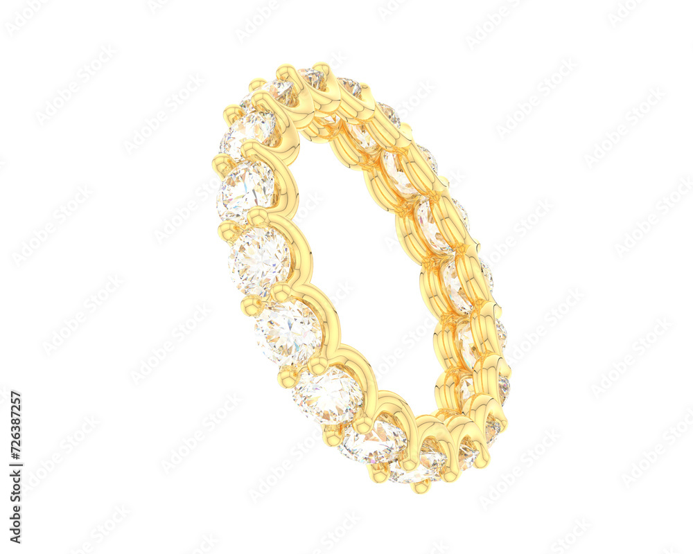Obraz premium Jewelry isolated on background. 3d rendering - illustration