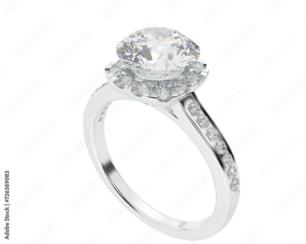 Jewelry isolated on background. 3d rendering - illustration Jewelry isolated on background. 3d rendering - illustration