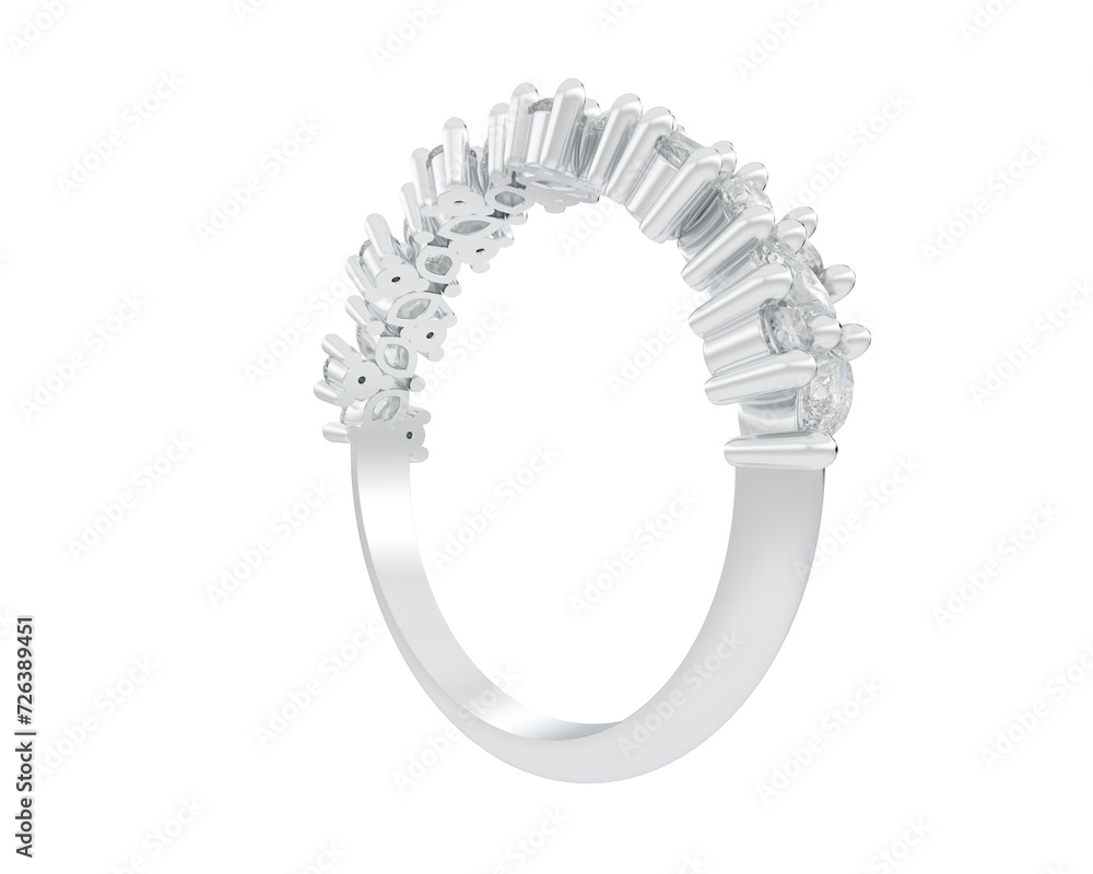 Jewelry isolated on background. 3d rendering - illustration Jewelry isolated on background. 3d rendering - illustration