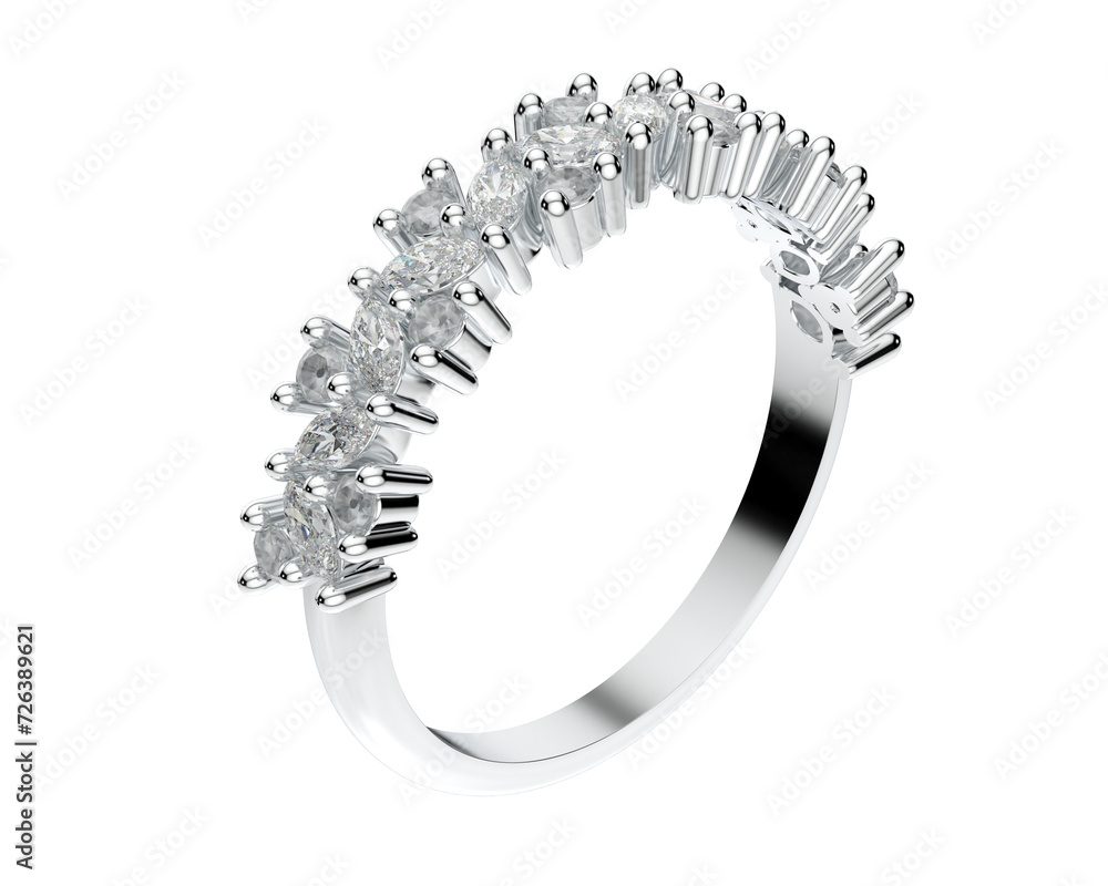 Jewelry isolated on background. 3d rendering - illustration Jewelry isolated on background. 3d rendering - illustration