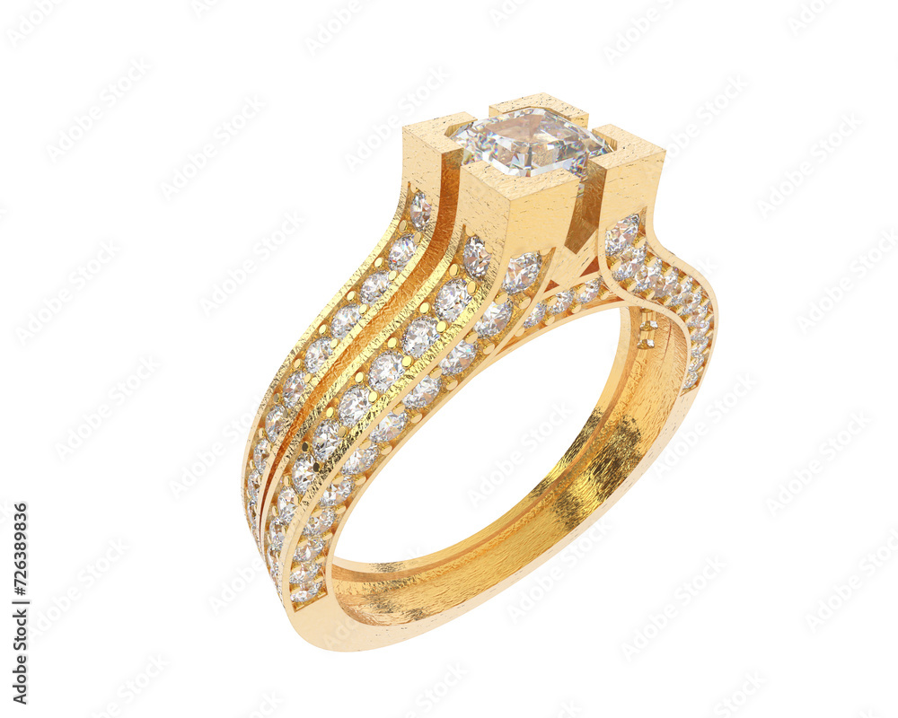 Jewelry isolated on background. 3d rendering - illustration Jewelry isolated on background. 3d rendering - illustration