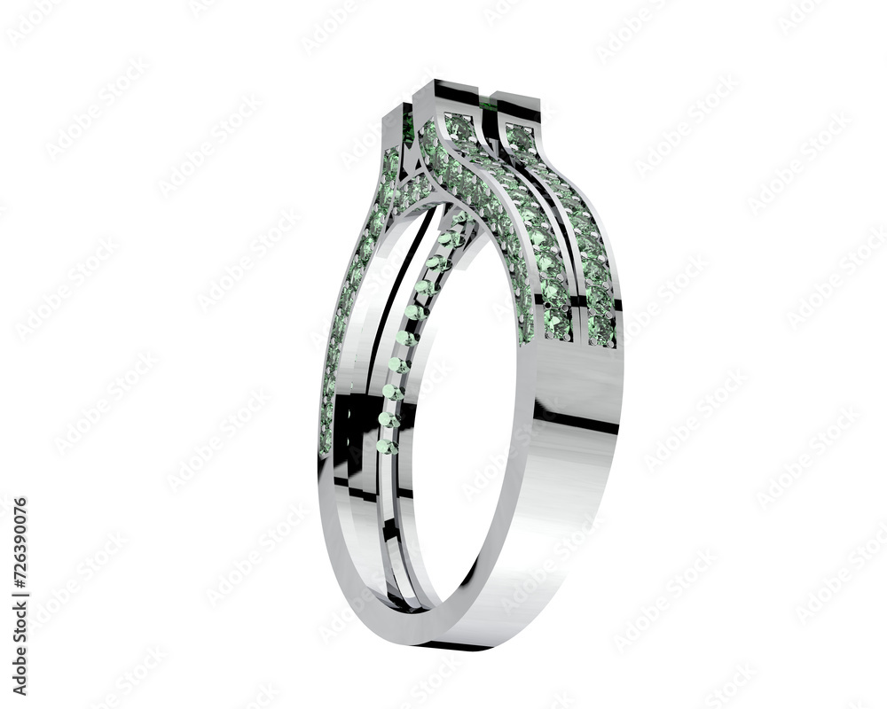 Jewelry isolated on background. 3d rendering - illustration Jewelry isolated on background. 3d rendering - illustration