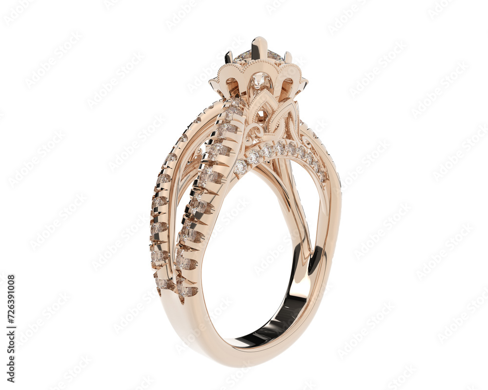 Jewelry isolated on background. 3d rendering - illustration Jewelry isolated on background. 3d rendering - illustration