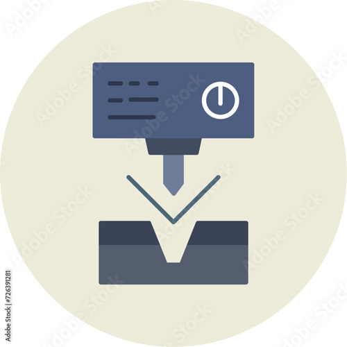 Metal Bending Machine Icon