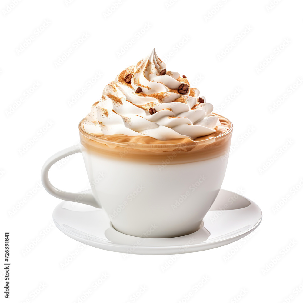 cup of coffee with whipped cream on transparent background Remove png, Clipping Path cup of coffee with whipped cream on transparent background Remove png, Clipping Path
