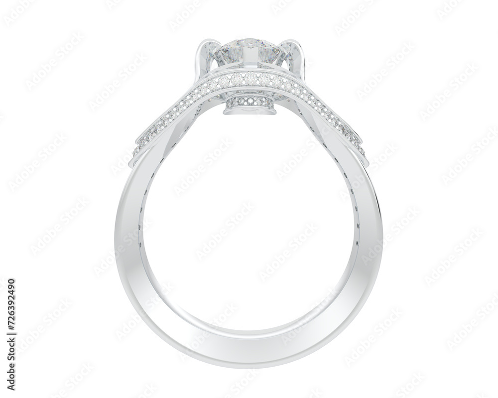 Obraz premium Jewelry isolated on background. 3d rendering - illustration