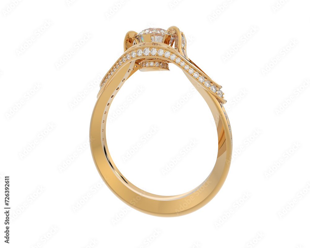 Obraz premium Jewelry isolated on background. 3d rendering - illustration