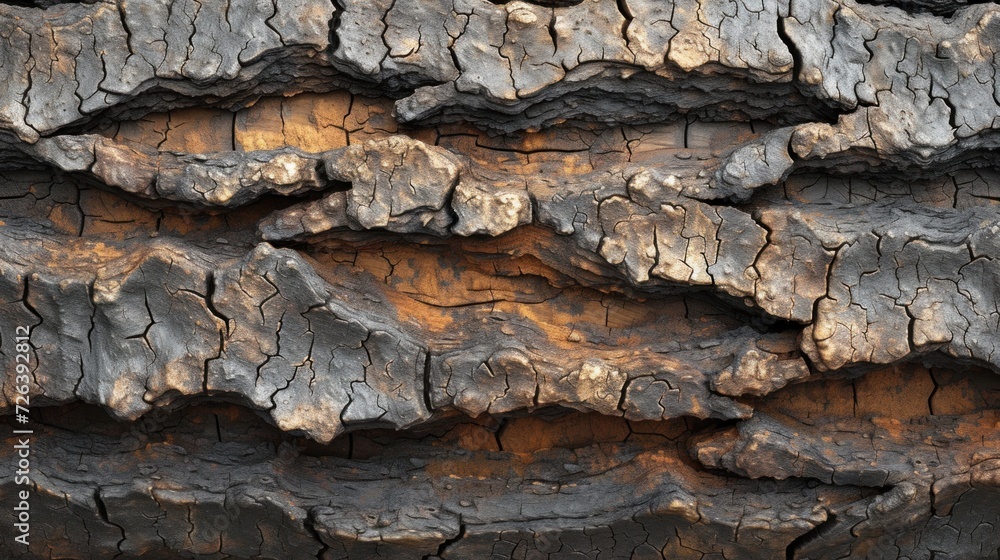 Close-Up View of Rough Pine Tree Bark Texture in Natural Daylight Close-Up View of Rough Pine Tree Bark Texture in Natural Daylight