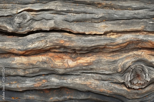 Close-Up View of Rough Pine Tree Bark Texture in Natural Daylight