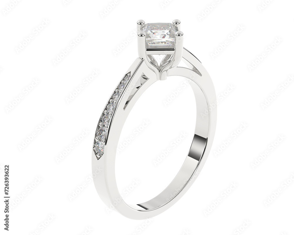 Jewelry isolated on background. 3d rendering - illustration Jewelry isolated on background. 3d rendering - illustration