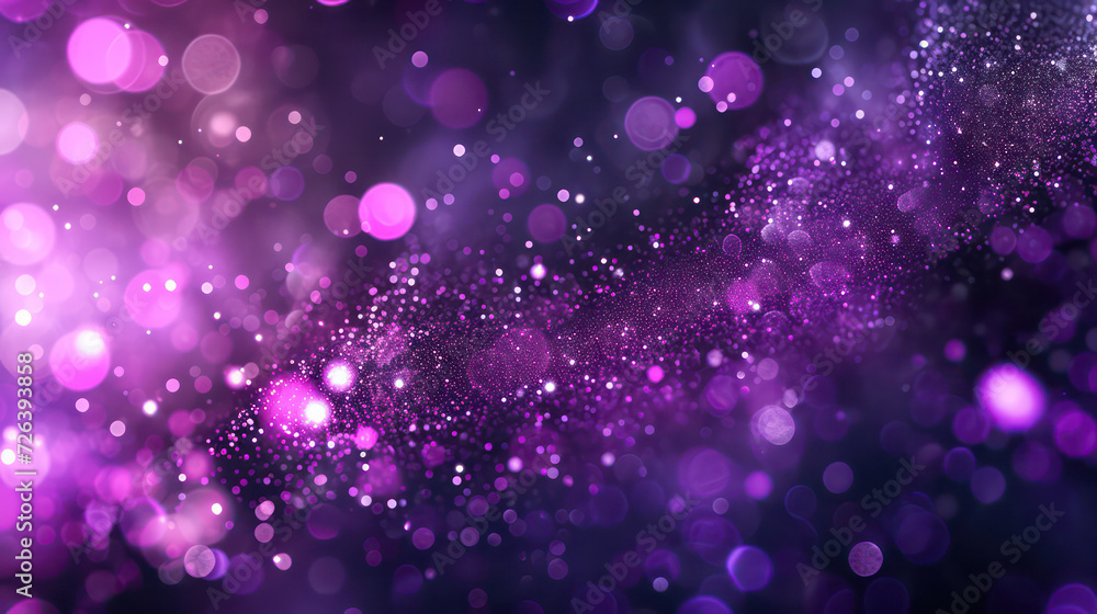 purple luxury glitter and bokeh particles, purple bokeh background, holiday festival background purple luxury glitter and bokeh particles, purple bokeh background, holiday festival background
