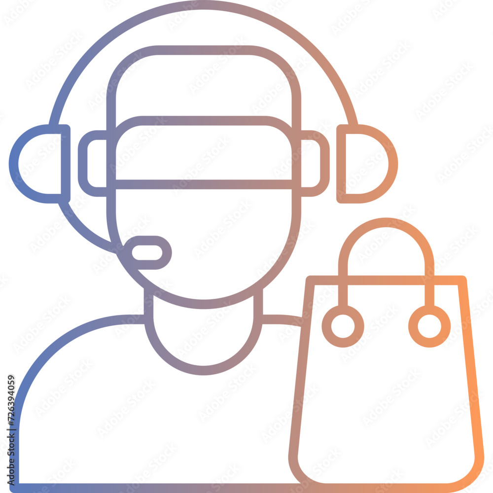 Customer Service Agent Icon Customer Service Agent Icon