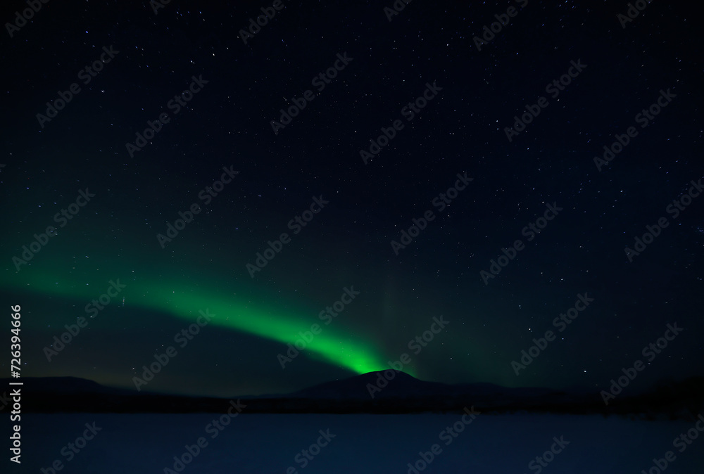 Fototapeta premium Aurora Borealis in Abisko, Sweden