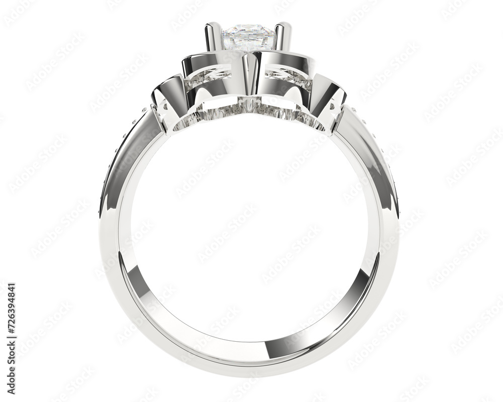 Naklejka premium Jewelry isolated on background. 3d rendering - illustration