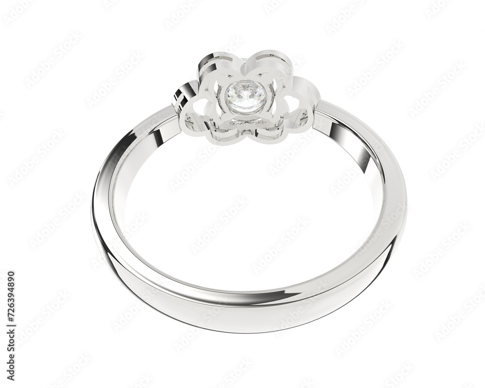 Jewelry isolated on background. 3d rendering - illustration Jewelry isolated on background. 3d rendering - illustration