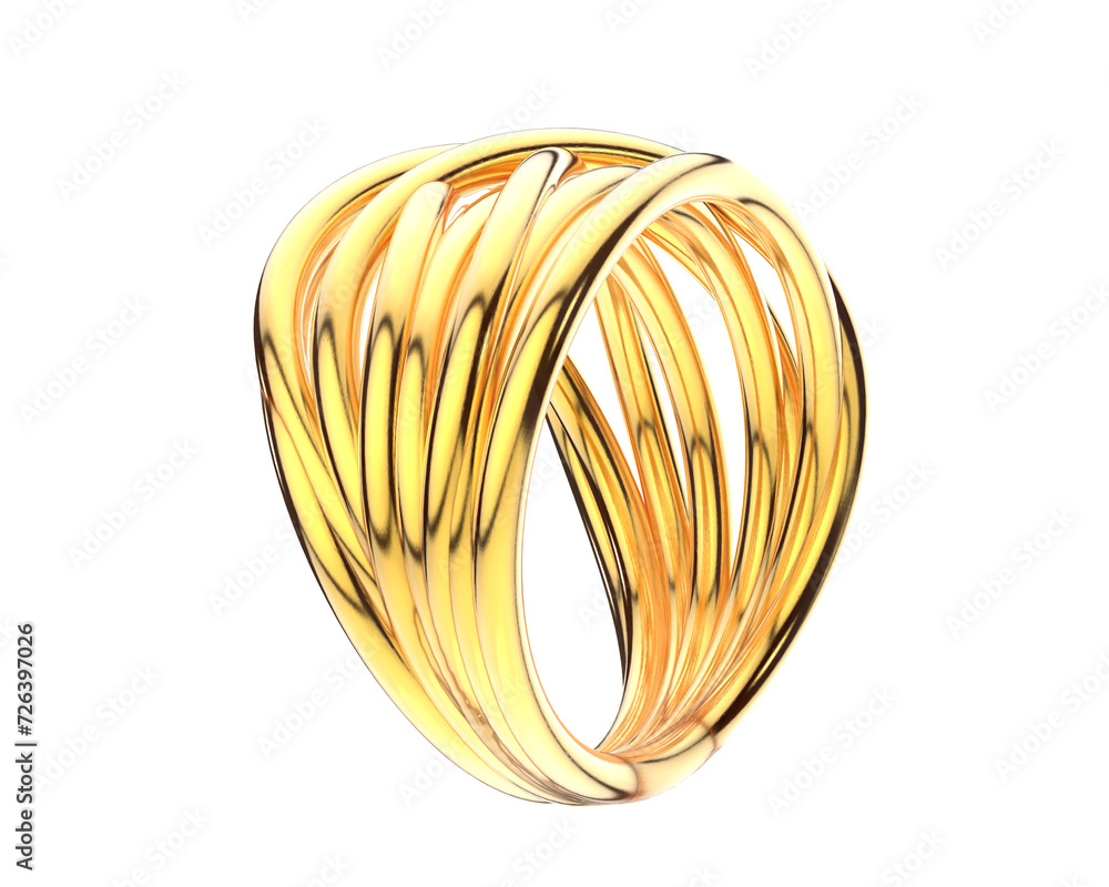 Jewelry isolated on background. 3d rendering - illustration