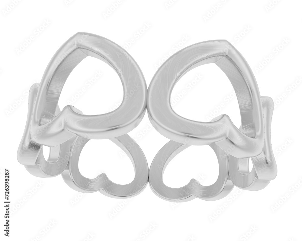 Jewelry isolated on background. 3d rendering - illustration