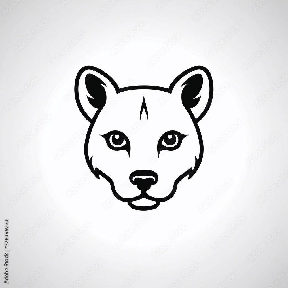 Bold Monochromatic Animal Vector Icon Bold Monochromatic Animal Vector Icon