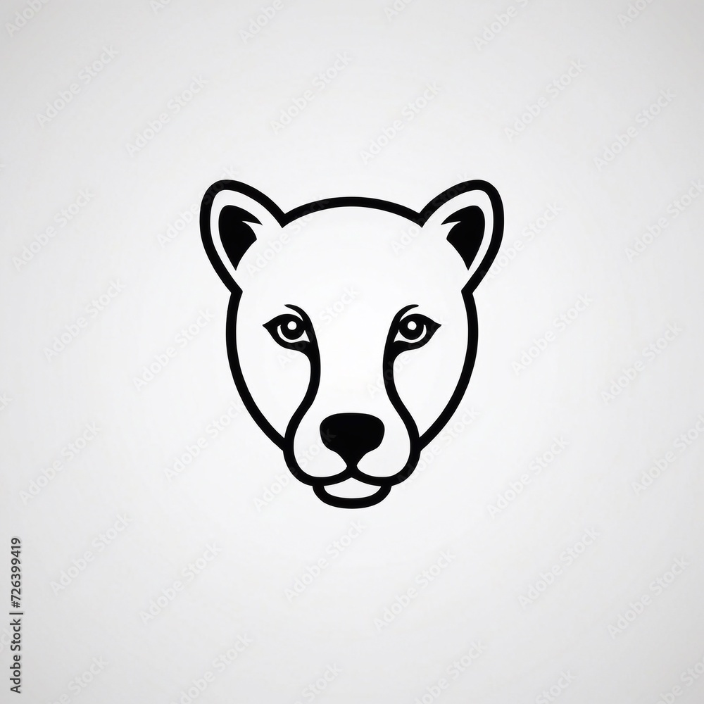 Bold Monochromatic Animal Vector Icon Bold Monochromatic Animal Vector Icon