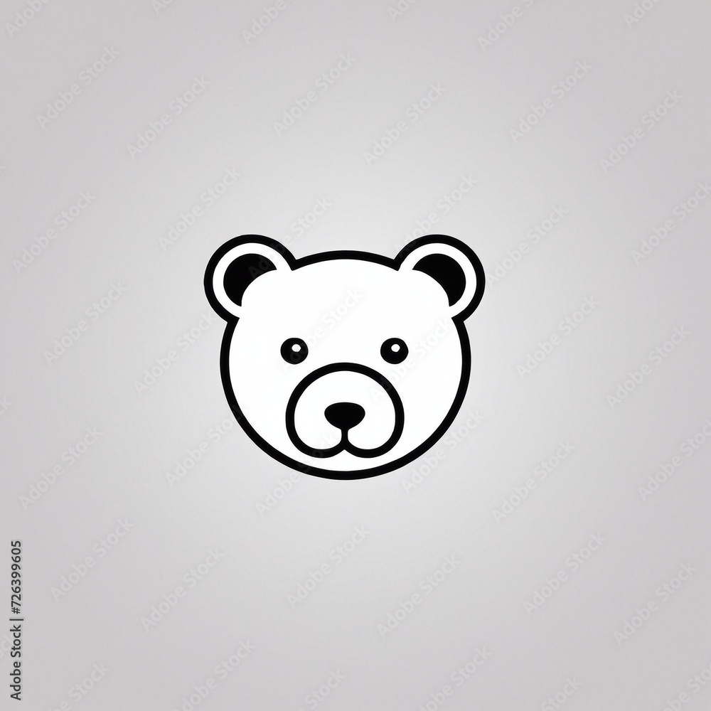 Naklejka premium Bold Monochromatic Animal Vector Icon