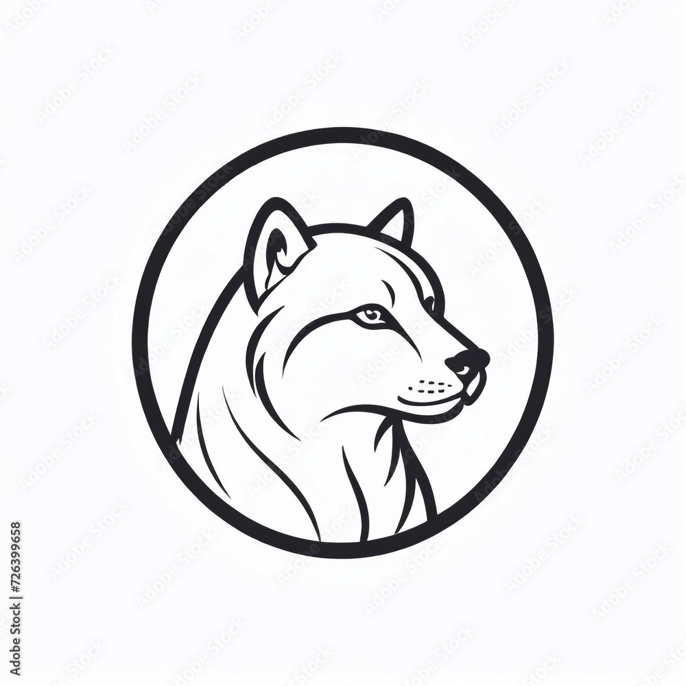 Bold Monochromatic Animal Vector Icon Bold Monochromatic Animal Vector Icon