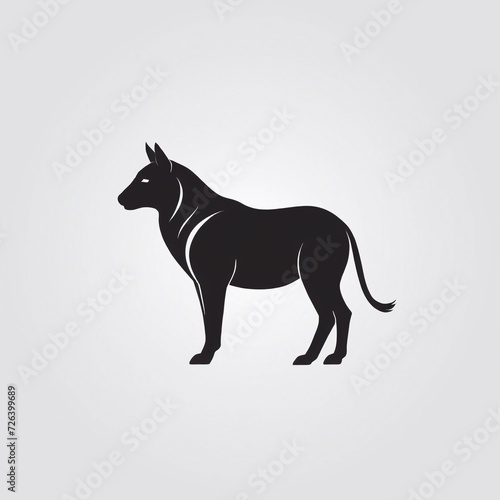 Bold Monochromatic Animal Vector Icon