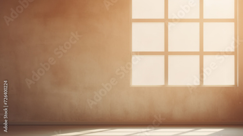 Realistic and minimalist blurred natural light windows  shadow overlay