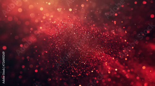 red luxury glitter and bokeh particles, red bokeh background, holiday festival background © ASA Creative