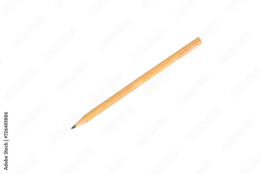Close up wood pencil isolated on white background. Close up wood pencil isolated on white background.