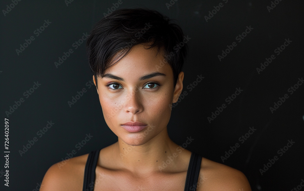 Close Up Portrait of a Person Wearing a Tank Top Close Up Portrait of a Person Wearing a Tank Top