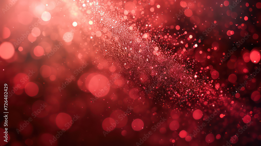 red luxury glitter and bokeh particles, red bokeh background, holiday festival background red luxury glitter and bokeh particles, red bokeh background, holiday festival background