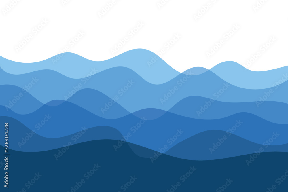 Blue waves background