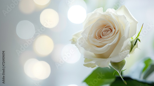 Romantic greeting card with tender Flowers, closer look on buds Roses. Banner, Illustration for Albums, notebooks