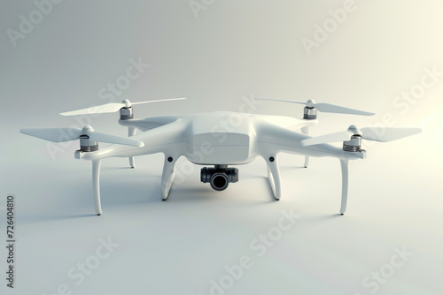 Aerial drone on white background