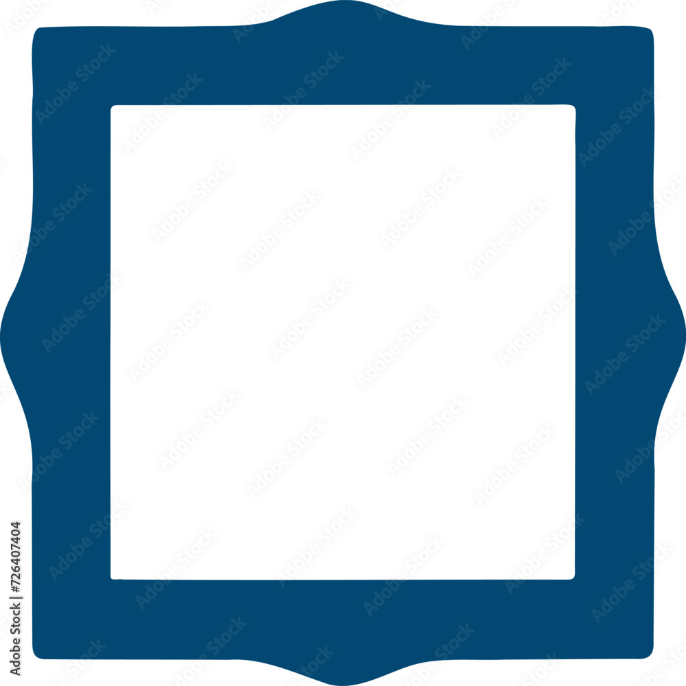 Frame shape flat illustration. Border silhouette design element Frame shape flat illustration. Border silhouette design element