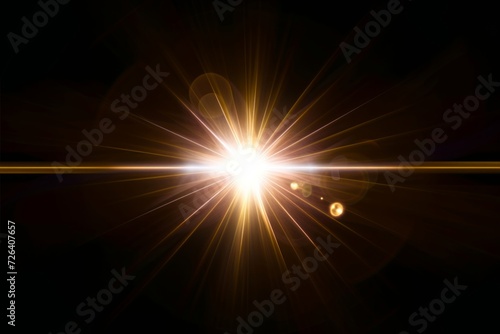 Lens Flare Magic for Overlay Effects or Screen Blending Mode, Featuring Abstract Sun Bursts, Digital Flares, and Iridescent Glare Against a Stylish Black Canvas