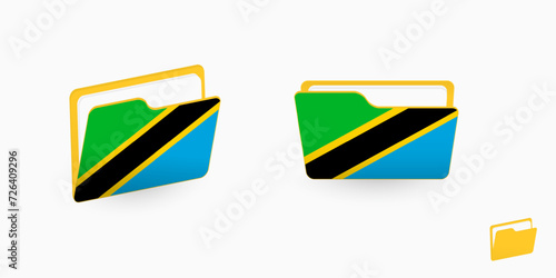 Free Download Tanzania flag on two type of folder icon. - GFXLoad