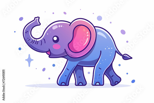 A cartoon elephant illustration