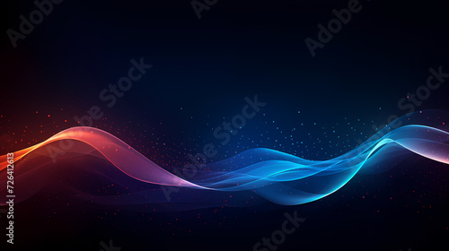 Digital technology particles abstract background, abstract analysis visualization © Derby