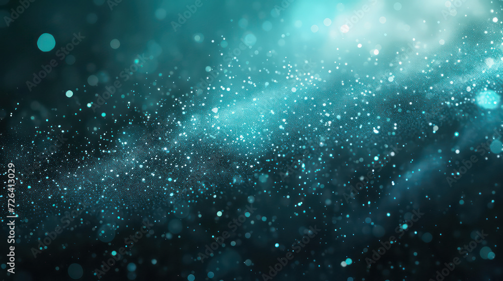 turqoise luxury glitter and bokeh particles, turqoise bokeh background, holiday festival background turqoise luxury glitter and bokeh particles, turqoise bokeh background, holiday festival background