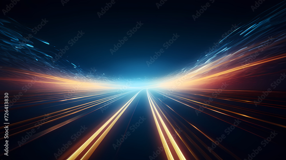 Abstract background of future network technology and network connections Abstract background of future network technology and network connections