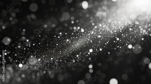 grey white luxury glitter and bokeh particles, grey white bokeh background, holiday festival background