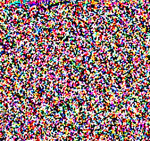 Tv Noise Colorful Abstract Background, , seamless pattern with dots, TV Noise Flickering. Colored dots Grainy Noise Effect Of No Signal, Color screen noise pixel glitch