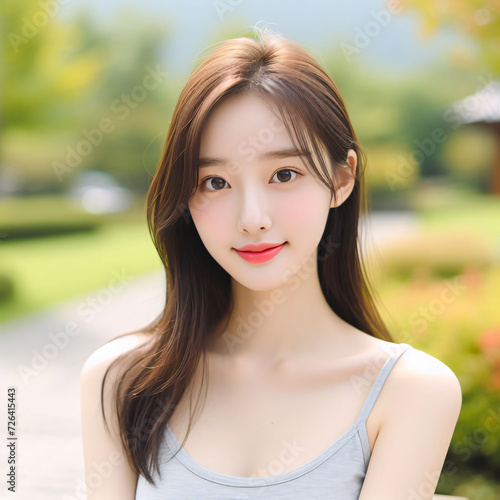 Beauty image of Asian woman South Korea   