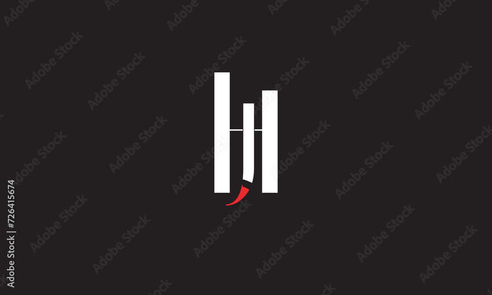 HJ, JH , H , J , Abstract Letters Logo Monogram HJ, JH , H , J , Abstract Letters Logo Monogram