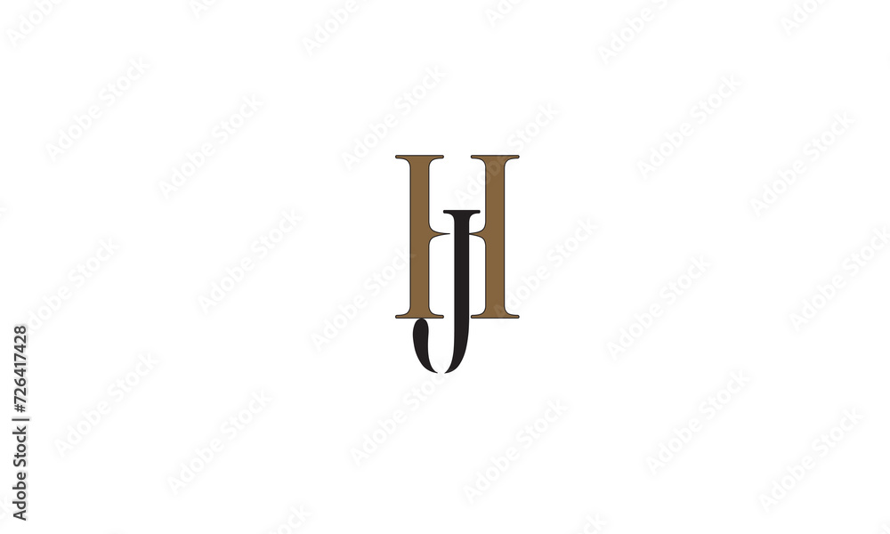 HJ, JH , H , J , Abstract Letters Logo Monogram HJ, JH , H , J , Abstract Letters Logo Monogram