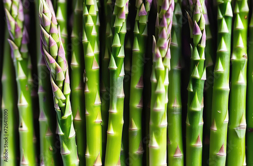 Fresh asparagus background.