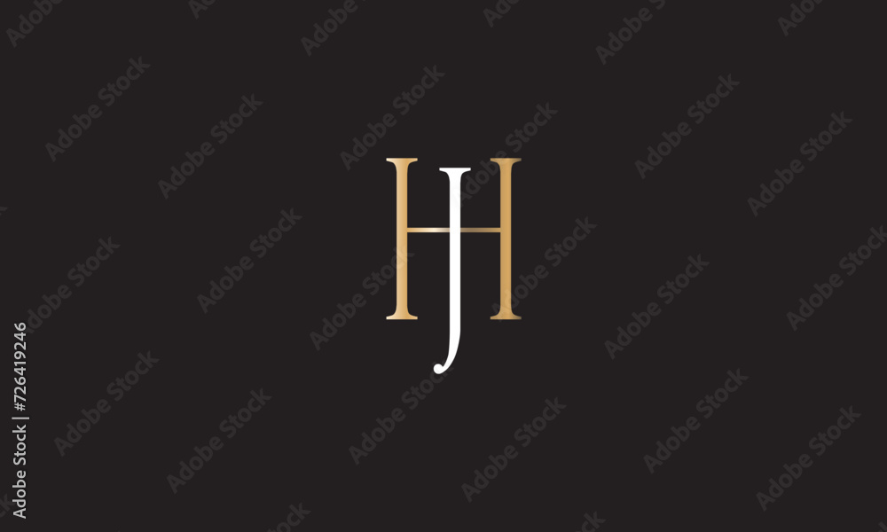 HJ, JH , H , J , Abstract Letters Logo Monogram HJ, JH , H , J , Abstract Letters Logo Monogram